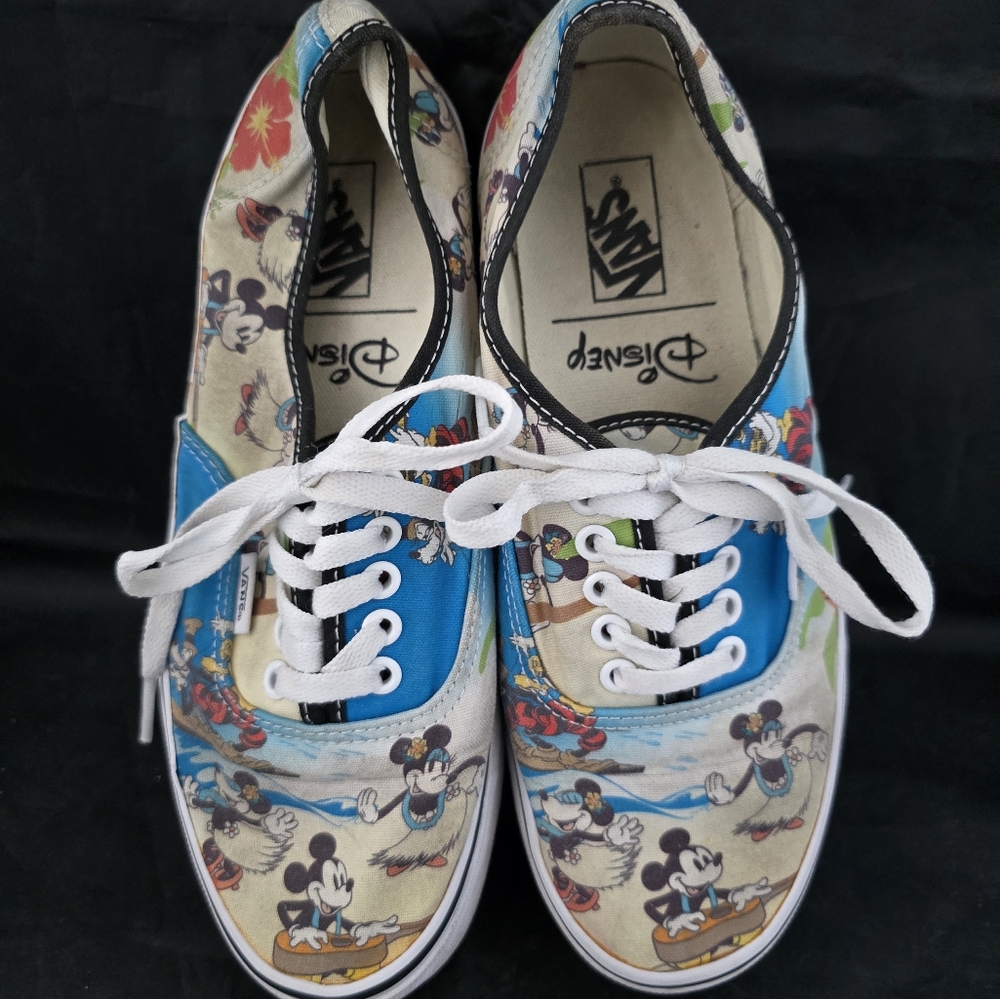 Mint Vans x Disney Authentic Mickey Mouse Aloha Sneakers Women’s 9 Men’s 7